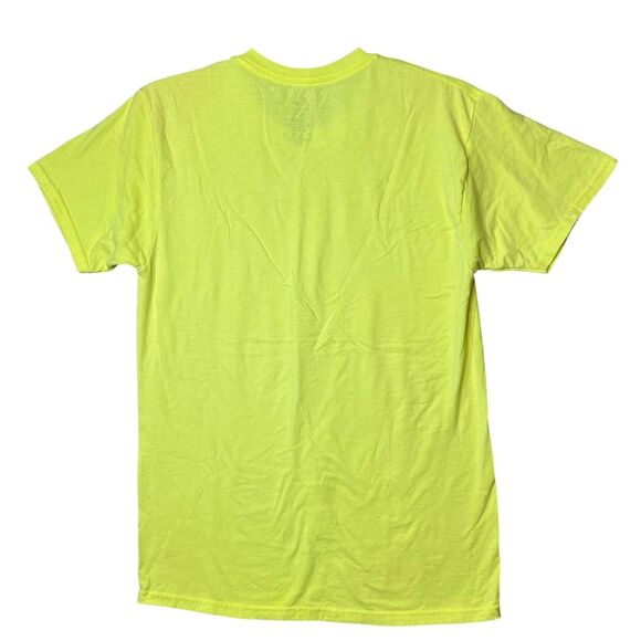 Fruit of the Loom Shirt Women's Small Neon Yellow Platinum Crew Short Sleeve Tee - Picture 3 of 9